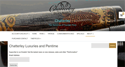 Desktop Screenshot of chatterleyluxuries.com